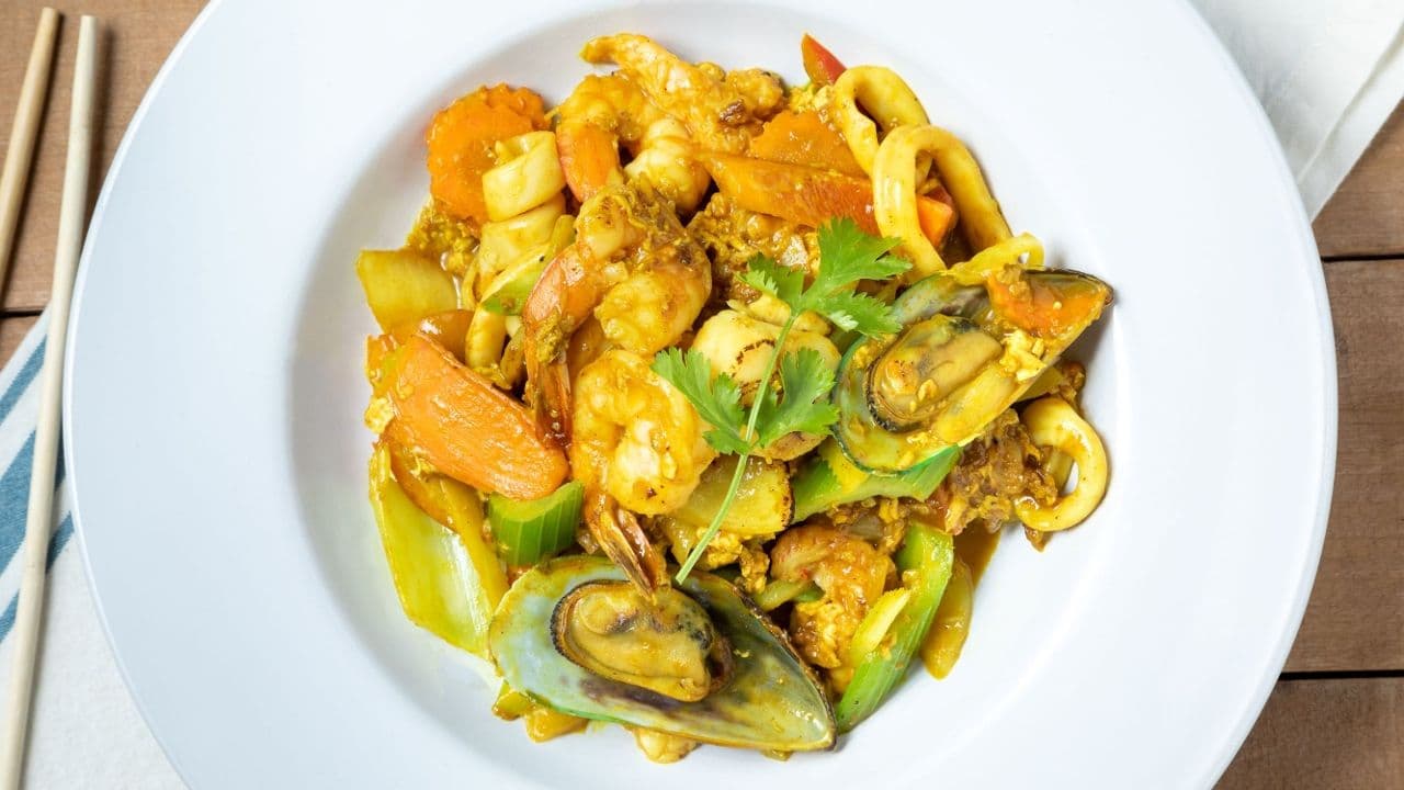 Wok-Fried Seafood